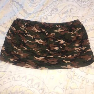 Camo Bandeau Top